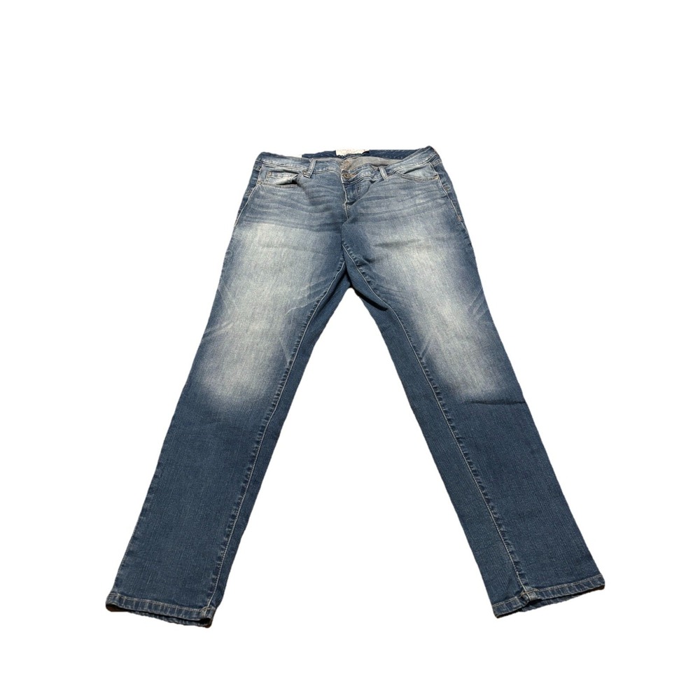 Torrid Boyfriend Straight Jeans Slight Distressed Medium Wash Size 14 Regular